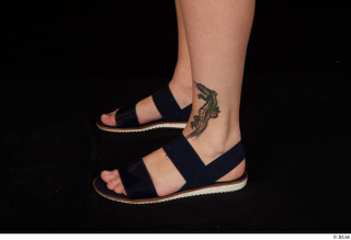 Donna black sandals foot shoes 0004.jpg